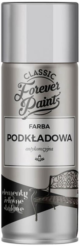 Farba podkładowa antykorozyjna Forever Paints 400 ml szara