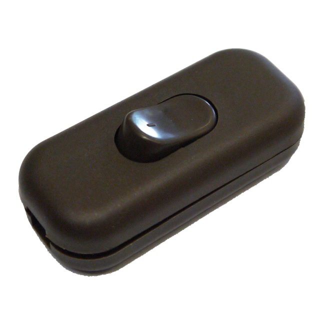 Wyłącznik przelotowy Polmark skręcany brązowy