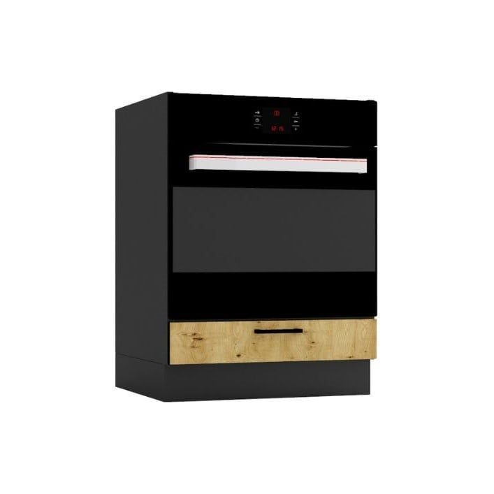 Szafka pod piekarnik Stolkar ANIKA DK60 grafitowa/dąb artisan 1 szt