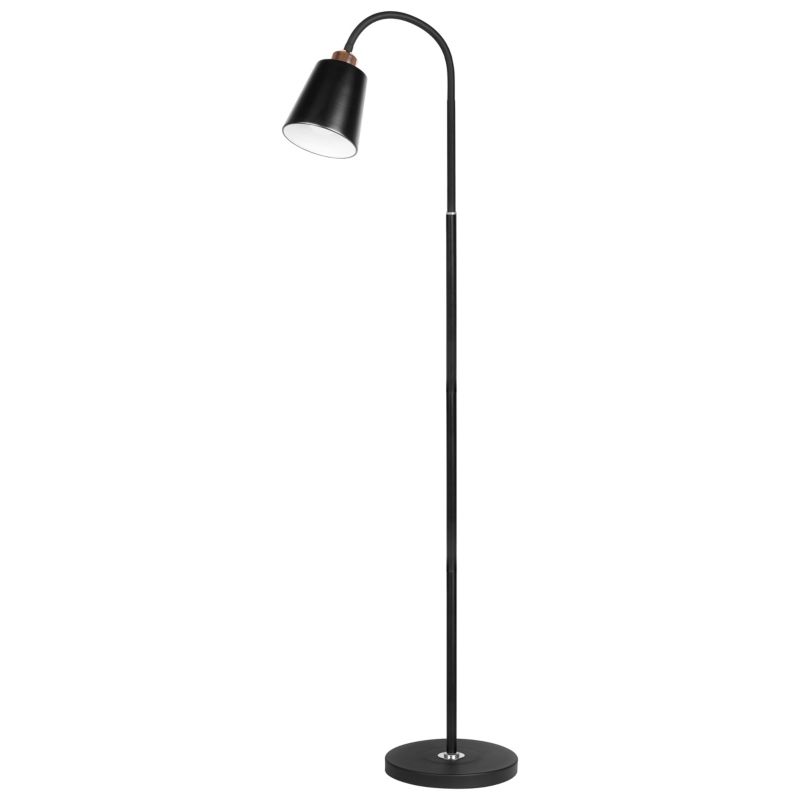 Lampa podłogowa E27 LED MasterLED Koko 145cm stojąca czarna złota 1 szt.