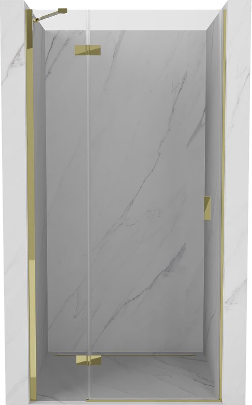 Drzwi prysznicowe uchylne Mexen Mist-H złote 120 cm 1 szt