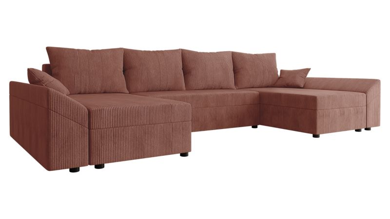 Narożnik z funkcją spania MIRJAN 24 Dante U Sztruks łososiowy 1 szt.