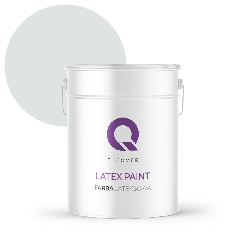 Farba Lateksowa Do Ścian i Sufitów Q-Cover Biel złamana w khaki H1675 Głęboki Mat 10L