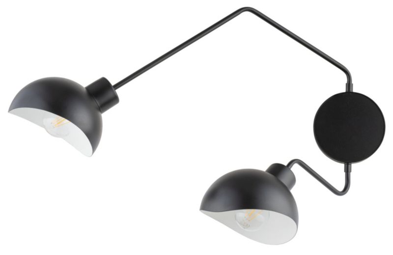 Kinkiet ścienny Sigma Lighting Roy czarno-biały 2 x E27 x IP20 wym: 38 x 17 x 65 cm - 1 szt.