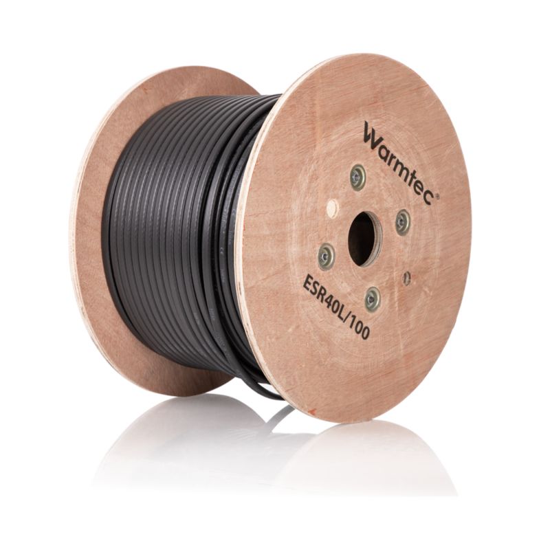 Przewód grzejny kabel grzewczy przeciwoblodzeniowy samoregulujący Warmtec 40W/m 100m 4000W ESR40L 1szt.