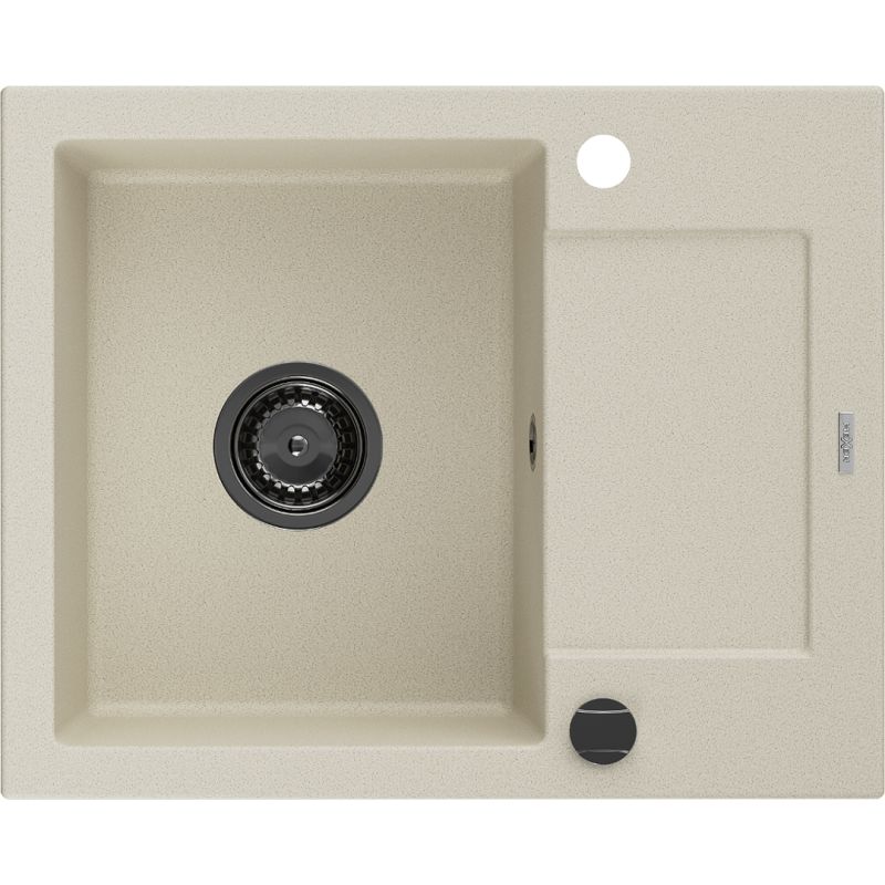 Zlewozmywak wpuszczany Mexen Enzo 1-komorowy biały 576x465 mm - 6506571005-20-B 1 szt.