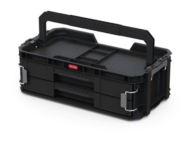 Organizer narzędziowy Keter Connect System 2 szuflady czarny 1 szt