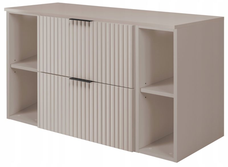 Szafka łazienkowa Furnidea 100 cm wisząca pod umywalkę kaszmir mat Flow 1 szt.