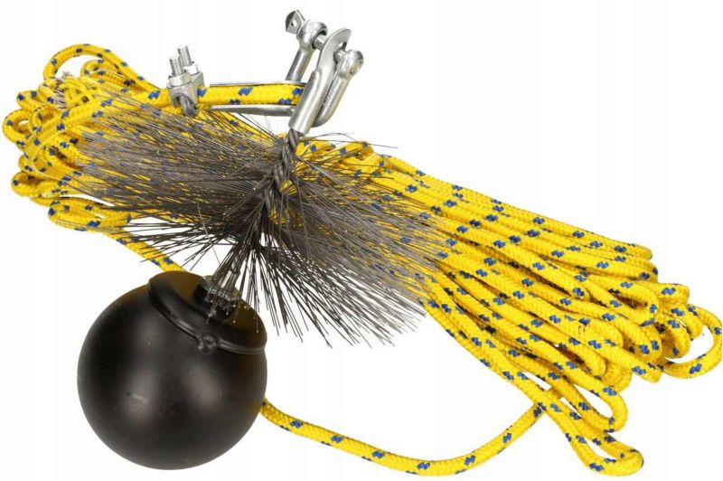 Zestaw kominiarski KOTARBAU 150 mm do czyszczenia kominów lina 22 m 1 kpl.