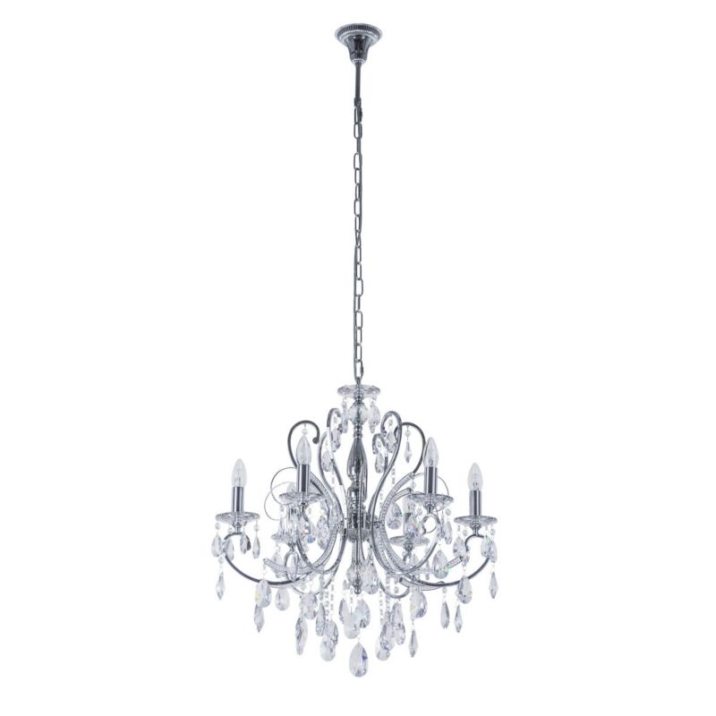 Żyrandol Italux Barocco 1322 chromowany kryształowy 6xE14 x 40W 1 szt.