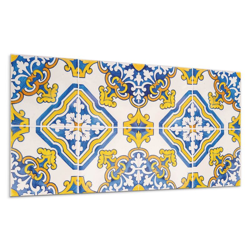 Kafelki samoprzylepne Wallfluent 60x30 cm Mozaika z florystycznymi akcentami 6 szt.