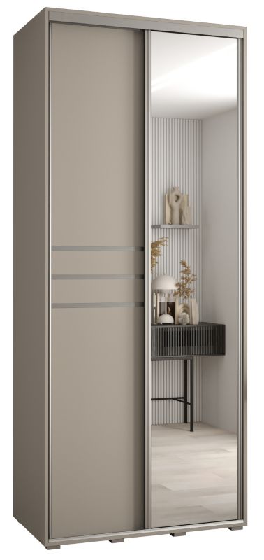 Szafa przesuwna Abiks 60 wysoka Dakota 11 120 kaszmir+kaszmir+sreb 1 szt