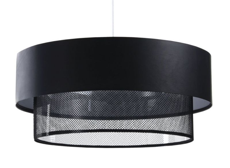 Lampa Bps Koncept wisząca DOUBLE NET 40 czarna 1 szt