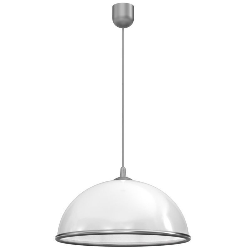 Lampa wisząca Luminex Kuchnia biało-srebrna wym: 90 x 41 x 41 cm 1xE27 x 15W 1 szt.
