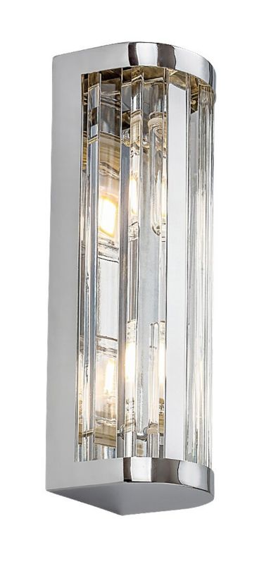 Kinkiet ścienny Rabalux Sybil przezroczysto-chromowany do łazienki 2 x G9 x IP44 wym: 25,5 x 7 x 8 cm - 1 szt.