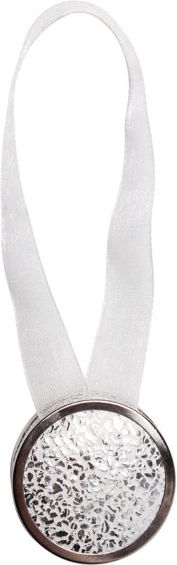 Magnes dekoracyjny 95 biało-srebrny