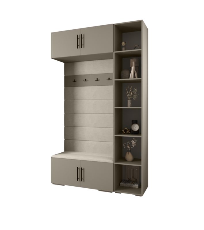 Garderoba do przedpokoju Abiks INOVA 3 Z20 kaszmir+czarny+manila02 1 szt.