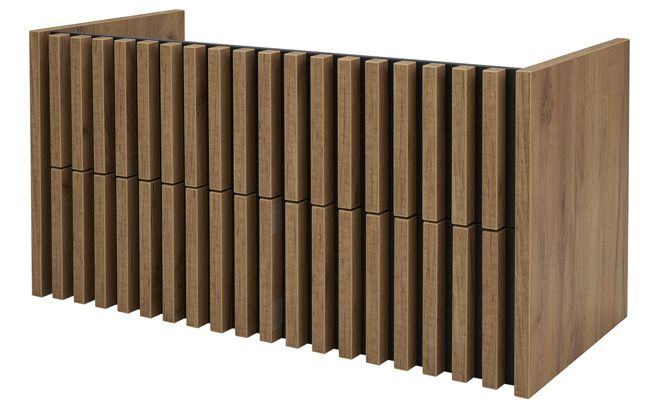 Szafka pod umywalkę Deftrans Line wisząca 100,5 cm dąb złoty