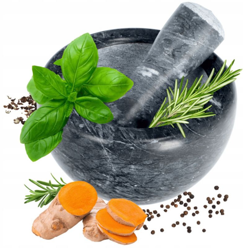 Moździerz KADAX Kuchenny Kamienny Z Tłuczkiem Do Przypraw Tłuczek Solidny 1szt.