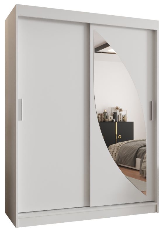 Szafa przesuwna Gardroba Abiks MILO 150 biały mat 1 szt.