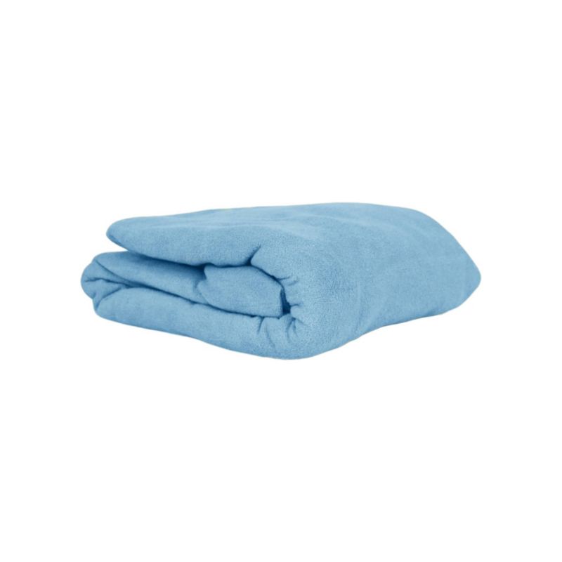 Prześcieradło z gumką jersey niebieski jasny 90x220 1 szt.