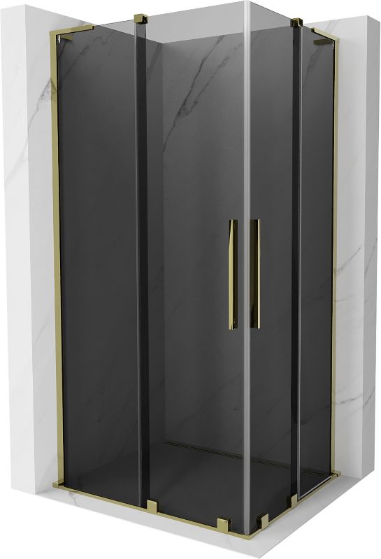Kabina prysznicowa Mexen Velar L Duo rozsuwana 90 x 80 cm grafit złota 1 szt.