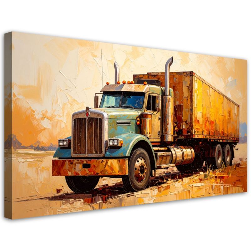 Obraz nowoczesny do biura Feeby Amerykański Samochód ciężarowy 80x40cm 1szt