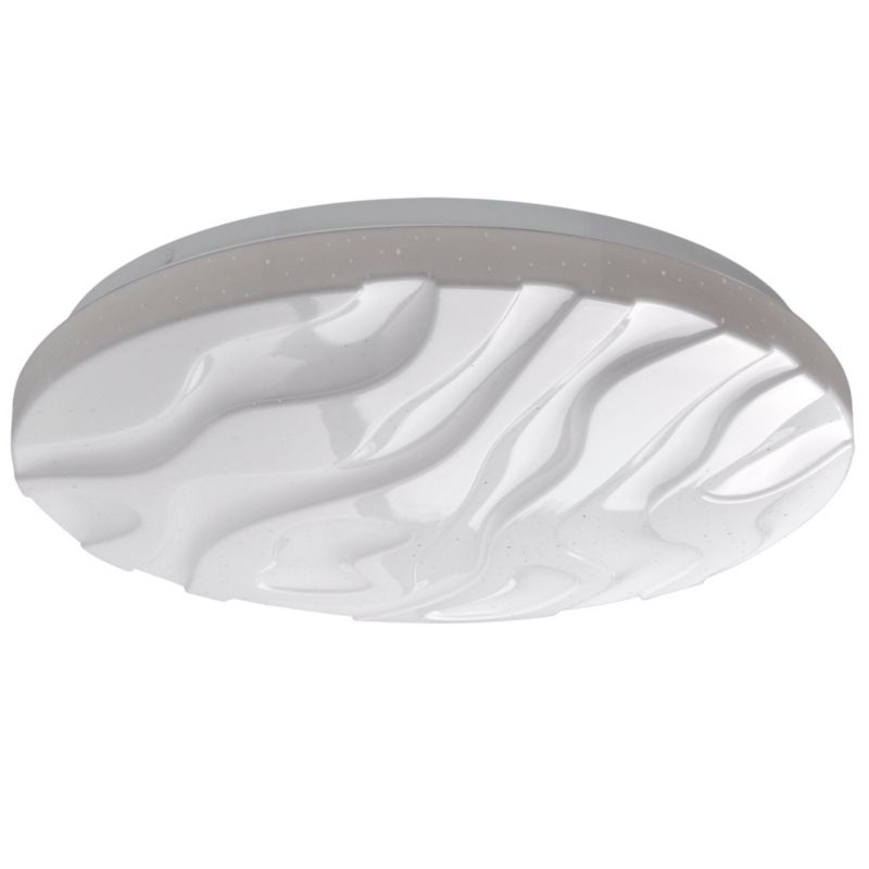 Plafon sufitowy nowoczesny Polux Cloud biały LED 24W 4000K 2600lm IP44 wym: 7 x 38 x 38 cm tworzywo sztuczne - 1 szt.