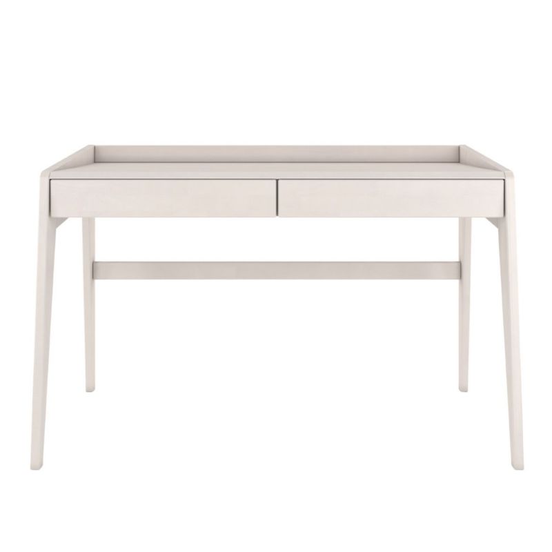 Drewniane bukowe biurko z szufladami Visby LISA białe 1 szt.