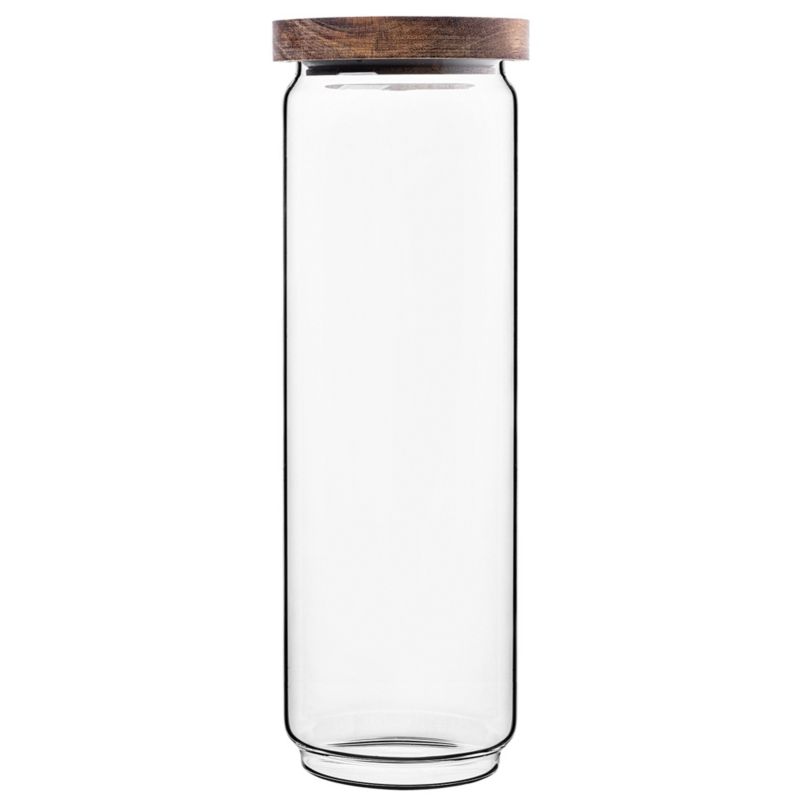 Pojemnik szklany KADAX na żywność z drewnianą pokrywką 1550ml 1 szt.