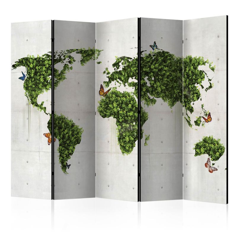 Parawan jednostronny Artgeist Mapy 225x172 cm Mapy 1 szt