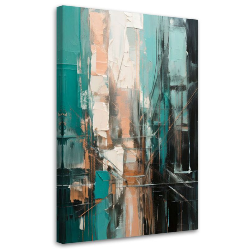 Obraz na płótnie Feeby Abstrakcja Miejska Akryl 70x100cm 1szt