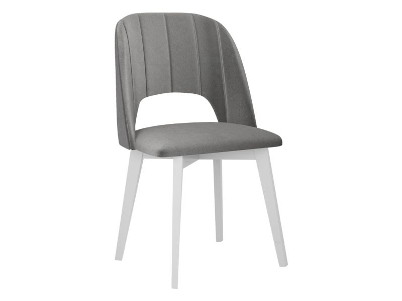 Krzesło MIRJAN 24 tapicerowane Monti IV Pik prosty biały/jasny szary 1 szt.