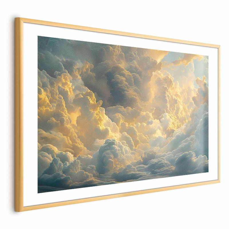 Plakat Artgeist Ostatnie tchnienie dnia 30x21 cm z ramą złotą 1 szt