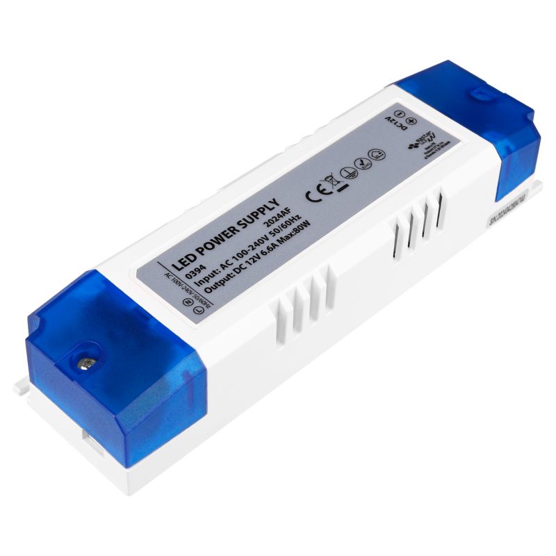 Zasilacz LED meblowy MasterLED 12V 80W 6.6A IP20 166x44x28 mm 1 szt.