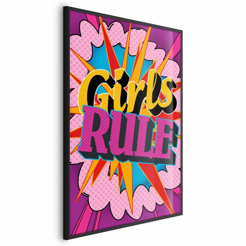 Plakat Artgeist Girls Rule 29,7x42 cm z ramą czarną 1 szt