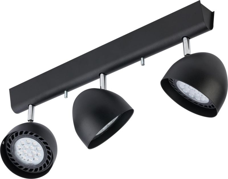 Reflektor sufitowy Nowodvorski Lighting Vespa czarny-chromowany 3 x ES111 x 75W IP20 wym: 50 x 12 cm - 1 szt.