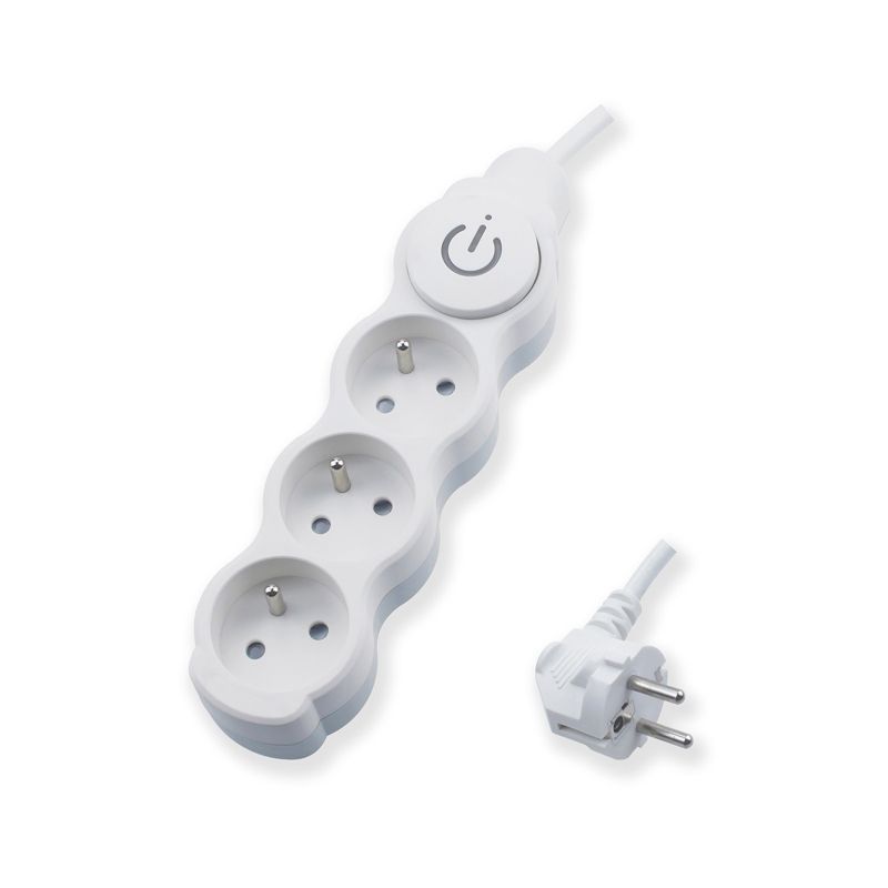 Przedłużacz mieszkaniowy Ecolina 3 gniazdka z uziemieniem 5 m z wyłącznikiem