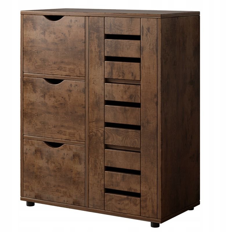 Komoda Rebiko do salonu retro pojemna loft 3 szuflady 1 szt.