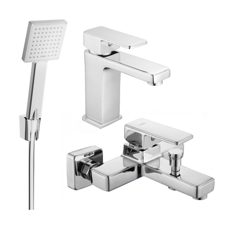 Zestaw wannowy Mexen Cetus chrom 1 szt.