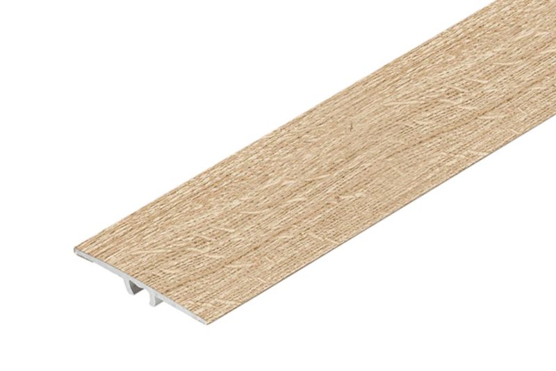 Profil progowy płaski Cezar Dąb Jasny 35mm 0,93m aluminiowy 1 szt.