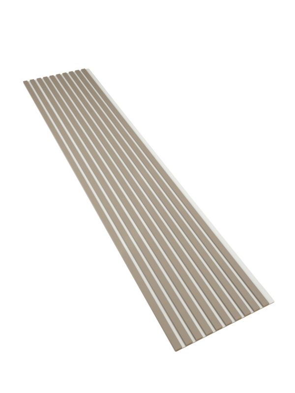 Lamele Ścienne na Białej Płycie SunWood Panele Dekoracyjne Piaskowy 275x46cm 1 szt.