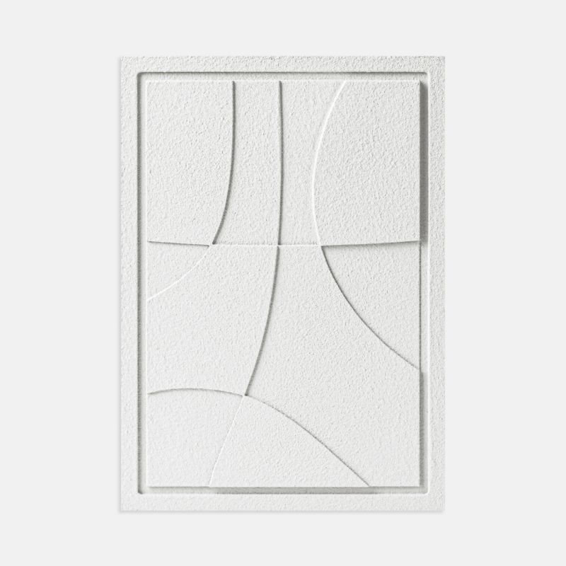 Wall Decor Murso by Cezar Abstarct 3 350x500x18mm Bianco 1 szt.
