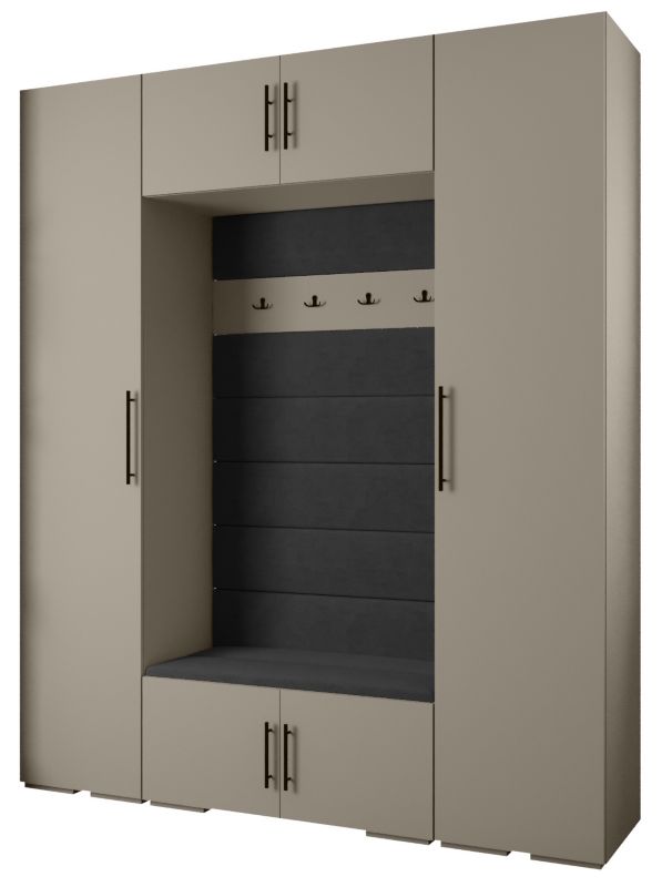 Garderoba do przedpokoju Abiks INOVA 3 Z13 kaszmir+czarny+manila18 1 szt.