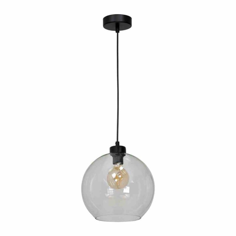 Lampa sufitowa wisząca Milagro Sofia 5769 czarna-dymiona szerokość 25 cm 1xE27 x 60W 1 szt.