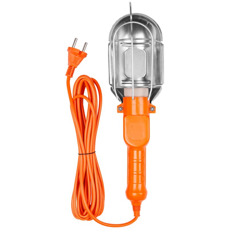 Lampa warsztatowa E27 MasterLED 230V kabel 5m hak latarka pomarańczowa 1 szt.