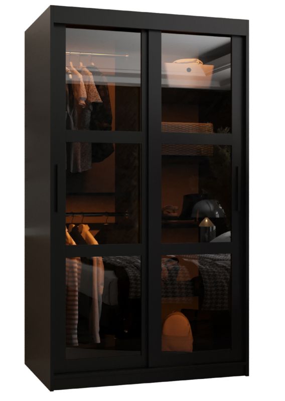 Szafa przesuwna Garderoba DOME 100 czarny