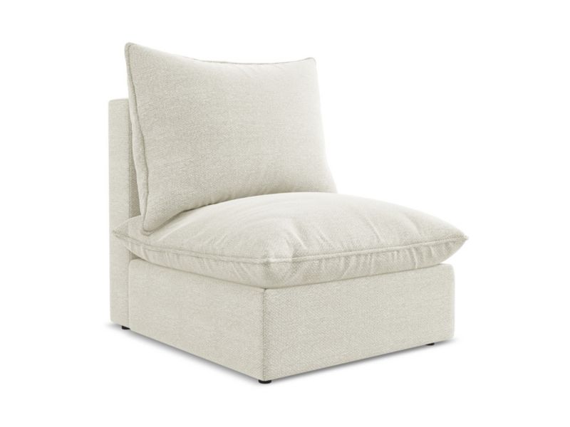 Moduł LaMiaSofa RAVENNA z tkaniny bouclé 75x90 cm piaskowy 1 szt.