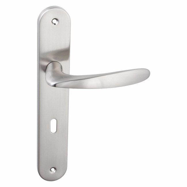 Klamka drzwiowa Kuchinox Goa 72 mm na klucz satyna