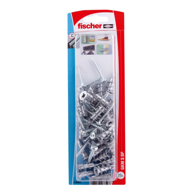 Kołki do g-k Fischer samowiercące metalowe 25 szt.